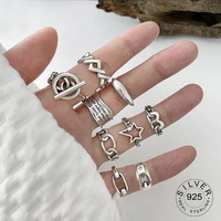 925 sterling silver finger rings charm women girl thai silver jewelry new fashion cross twining handmade ring
