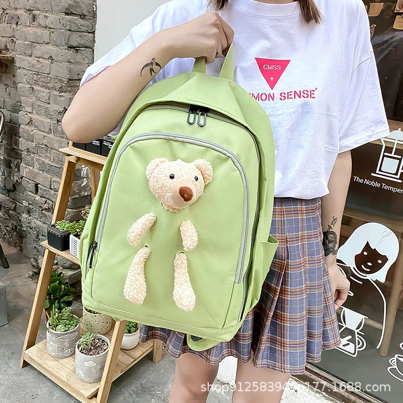 

Teen Girls school backpack set School Bags for girls cartoon Backpack 4 pcs Women Bookbags Casual Student College schoolbag