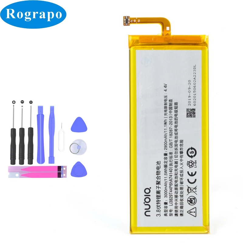 

Original 3000mAh Li3829T44P6hA74140 Cell Mobile Phone Battery For ZTE Nubia Z7 Z9 NX508J NX510J NX511J Z9 Max Plus Z9 mini