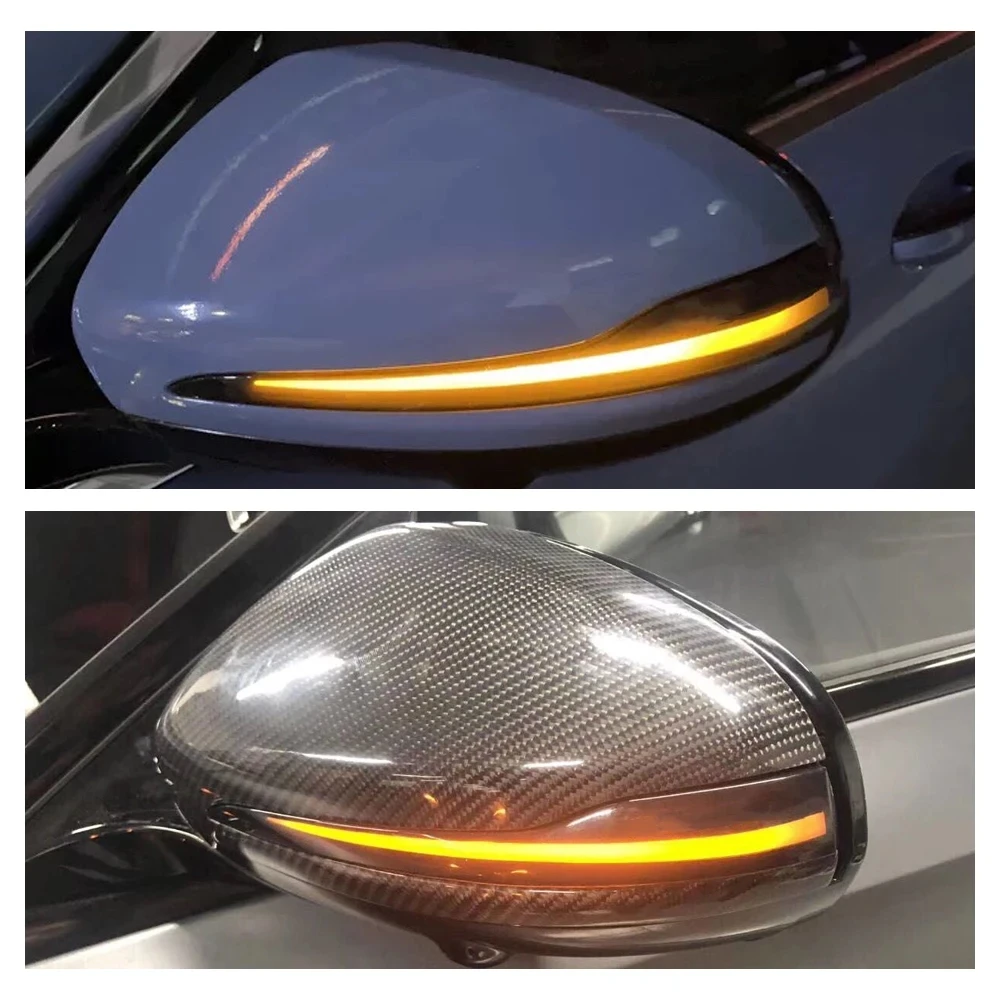 

Dynamic Turn Signal Lights For Mercedes Benz W205 W213 GLC AMG 2 Color Car Side Wing Rearview Mirror Indicator Blinker Lamp LED