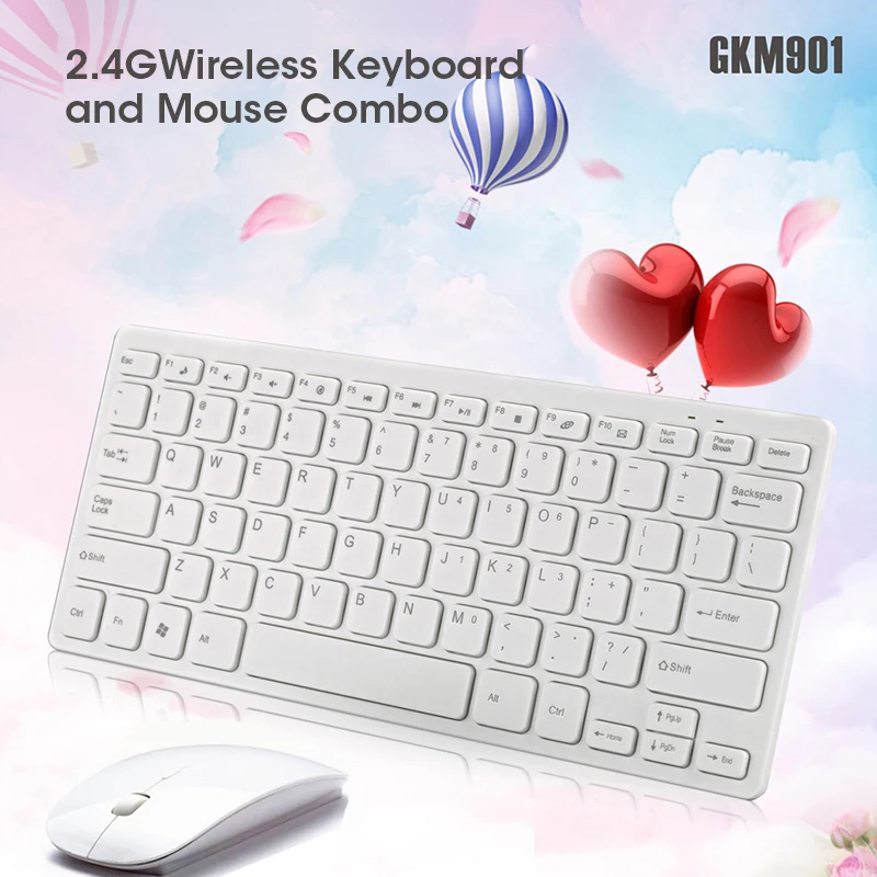 mini wireless keyboard mouse set office home with multimedia function key 1000 dpi mouse for ipad phone tablet laptop computer free global shipping