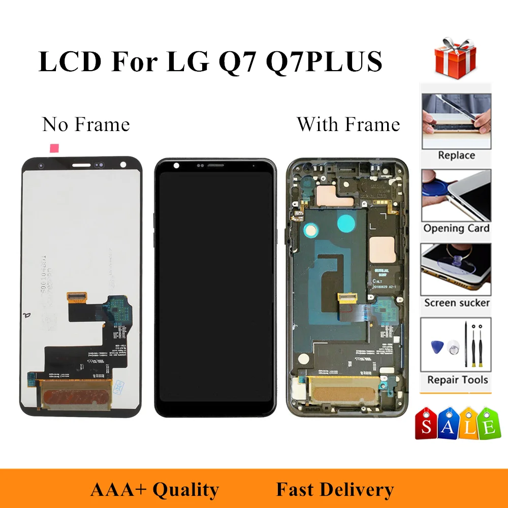 

Original LCD Display For LG Q7 Q610 Q610FG Q610YN/Q7 Plus Q725/Q7a Touch Screen Digitizer Assembly + Frame + Tools