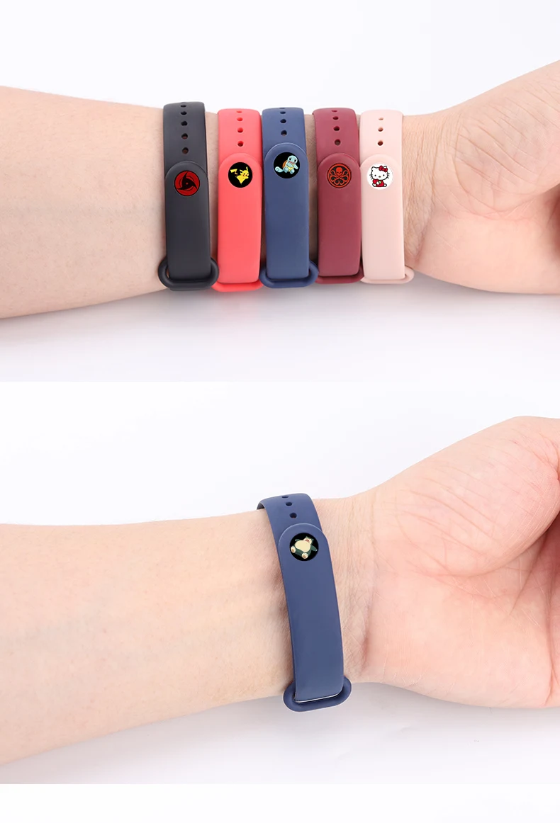Ремешок для xiaomi mi band 3/4 силиконовый ремешок mi band 4 NFC Аксессуары спортивный ремешок для mi band 3 браслет сменный ремешок
