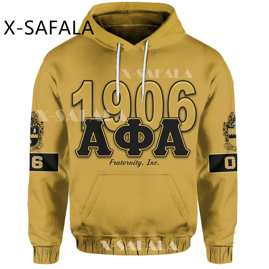 

AΦA 1906 Sphinx 3D All Over Printed African Zone Hoodie Sportswear Outwear Men Women Sweatshirt Harajuku Zippe Pullover Casual