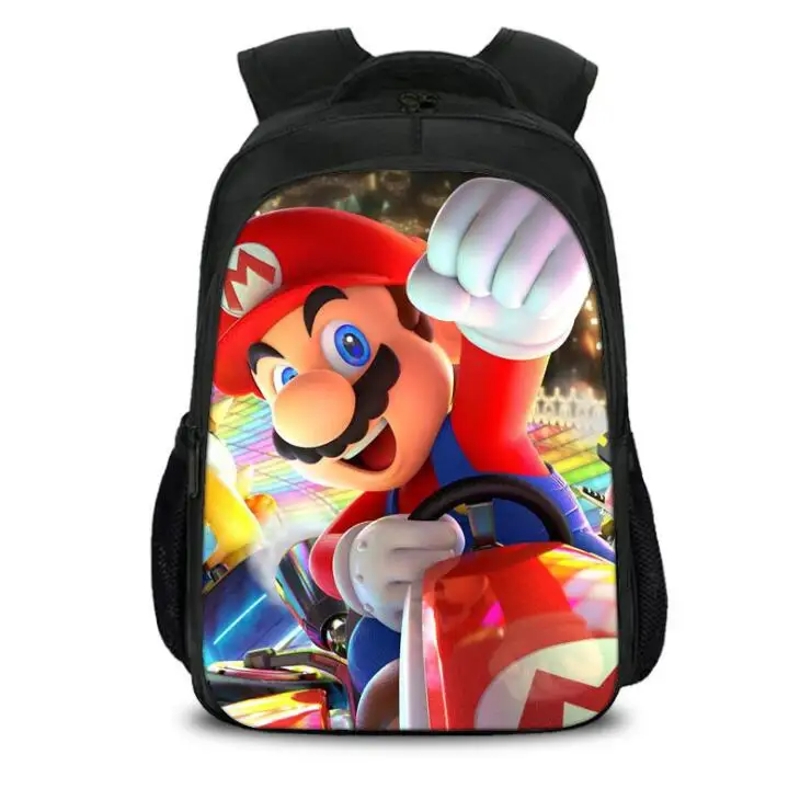 Супер-марный мультяшный рюкзак для подростков школьные сумки мальчиков