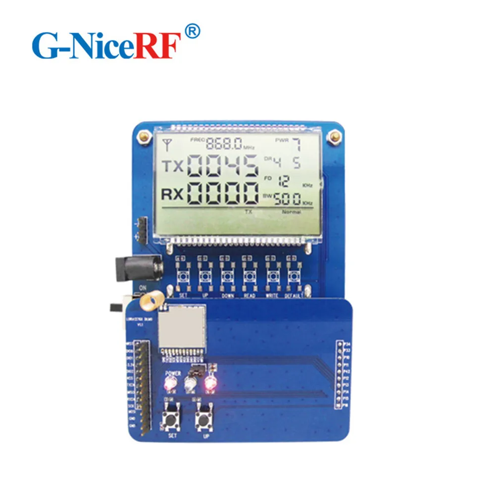 Демонстрационная плата с ЖК дисплеем для тестирования модуля трансивера LoRa1276/