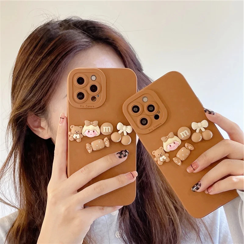 

Stereo candy girl for iphone 13pro case XR for iphone11 / 12 / xsmax soft 7p / 8plus