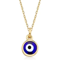 new necklace blue eyes amulet pendant gold chain necklace adjustable personality fashion trend necklace