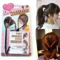 furling girl women fashion black pull hair needle hair arrange twist hair bun clip hair ties new design