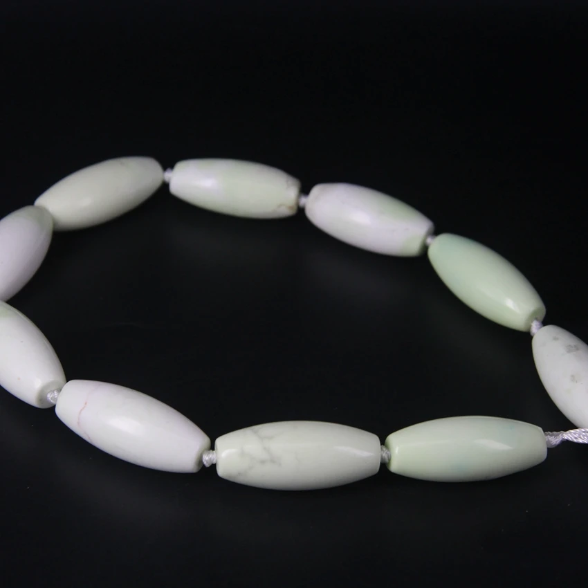 15 5 &quotпрядь натуральный лимон бирюза длинный размер Гладкий цилиндр самородок