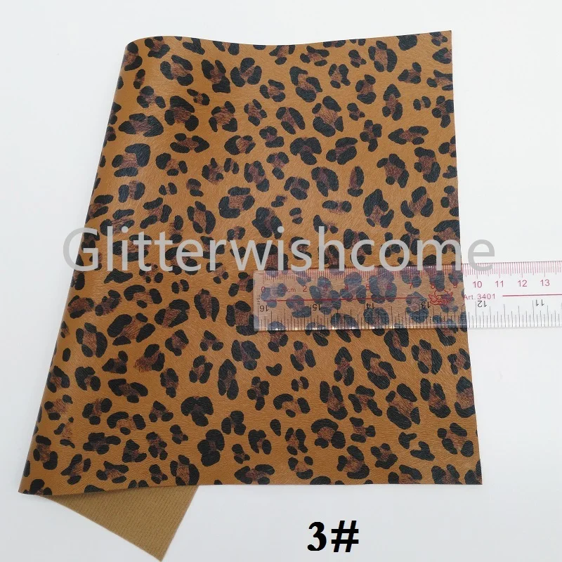 Glitterwishcome 21X29 см A4 размер винил для бантов с леопардовым принтом Кожа Fabirc искусственная кожа листы для бантов, GM041B