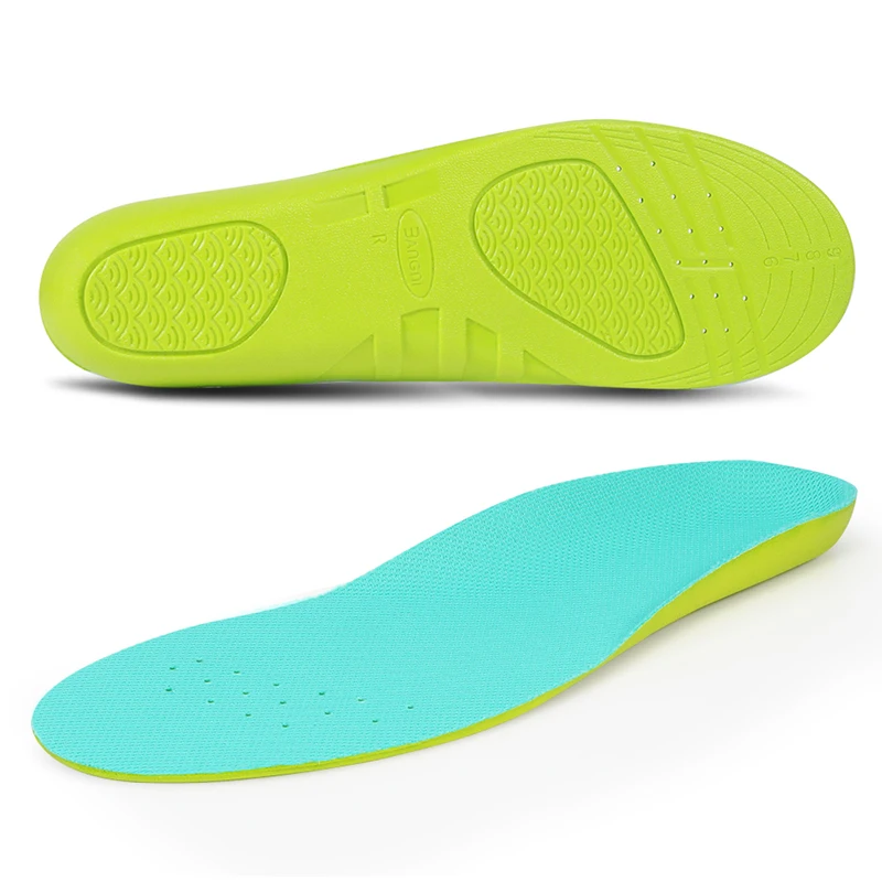 3ANGNI PU Arch Support Insoles Men Women GEL Pad For Feet Relieve Pressure Running Fitness Sport Soft Light Memory Foam Insoles