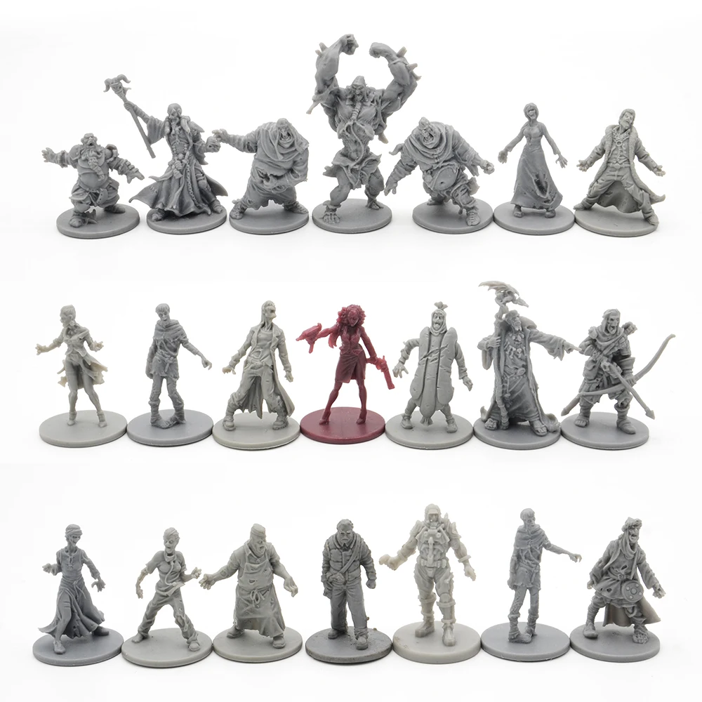 10pcs/lots TRPG board game Zombicide 2nd green horde heroes 