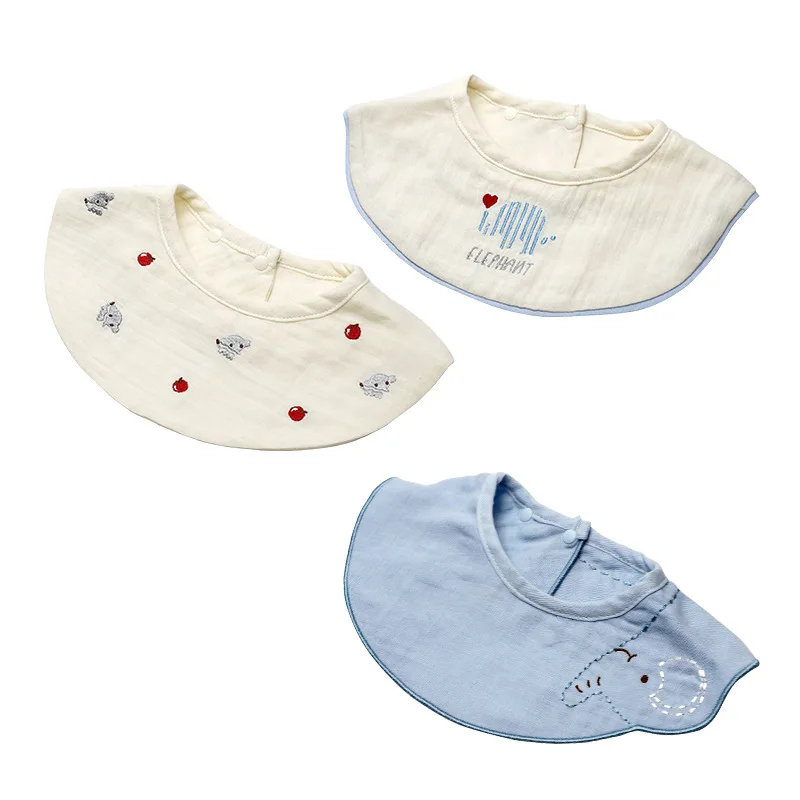 Летние тонкие детские нагрудники слюнявчик детское Хлопковое полотенце марля