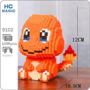 Sit Charmander Карманный Монстр Пикачу Venusaur Blastoise мини строительство алмаз маленькие блоки игрушка Charizard Gyarados Snorlax Jigglypuff без коробки - Цвет: Sit Charmander