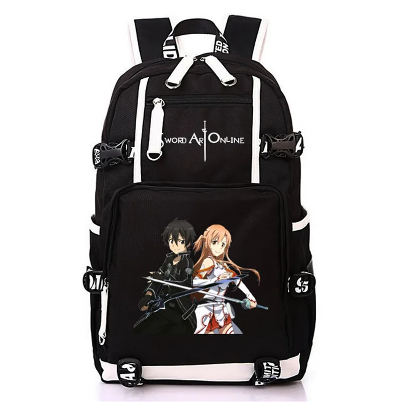 Аниме игра меч искусство онлайн шаблон рюкзак Mochila школьный для студентов