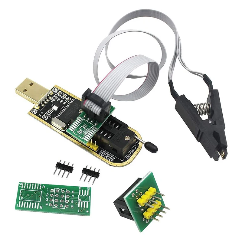 SOP8 SOIC8 тестовый зажим для EEPROM 25CXX / 24CXX с CH341A 24 25 серия Flash Bios USB