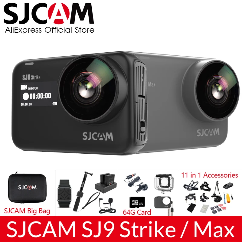 SJCAM SJ9 серия SJ9 Strike SJ9 Max гироскоп Корпус Водонепроницаемый 4K Экшн-камера прямая передача 2,4G Wifi спортивная видеокамера