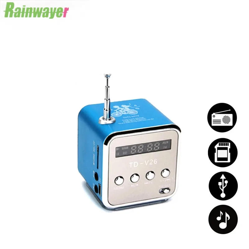 Компактный цифровой FM-радиоприемник портативный Радиоприемник с ЖК-дисплеем