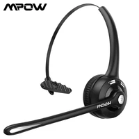 mpow bh453 office bluetooth 5 0 wireless headset with cvc 6 0 noise cancelling mic 16 hours talk time for drivercall center