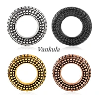 vankula 2pcs 316l stainless steel ear weights ear plugs tunnels expander gauge hanger body piercing jewelry earrings