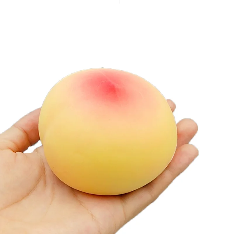 7 см детские забавные милые фрукты персик антистресс Сжимаемый мяч Игрушка