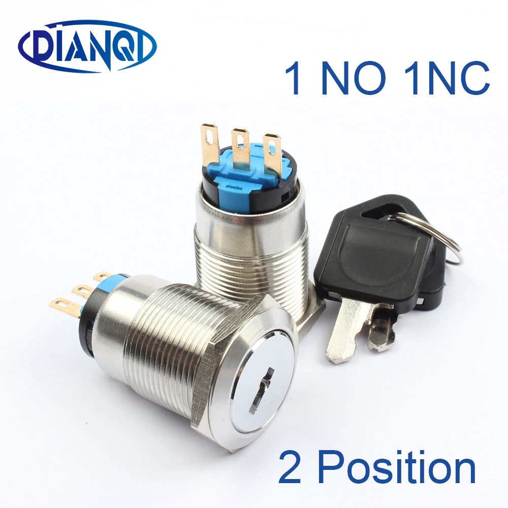 19 мм латунная защелка 2 или 3 позиционная клавишная Кнопка металлический