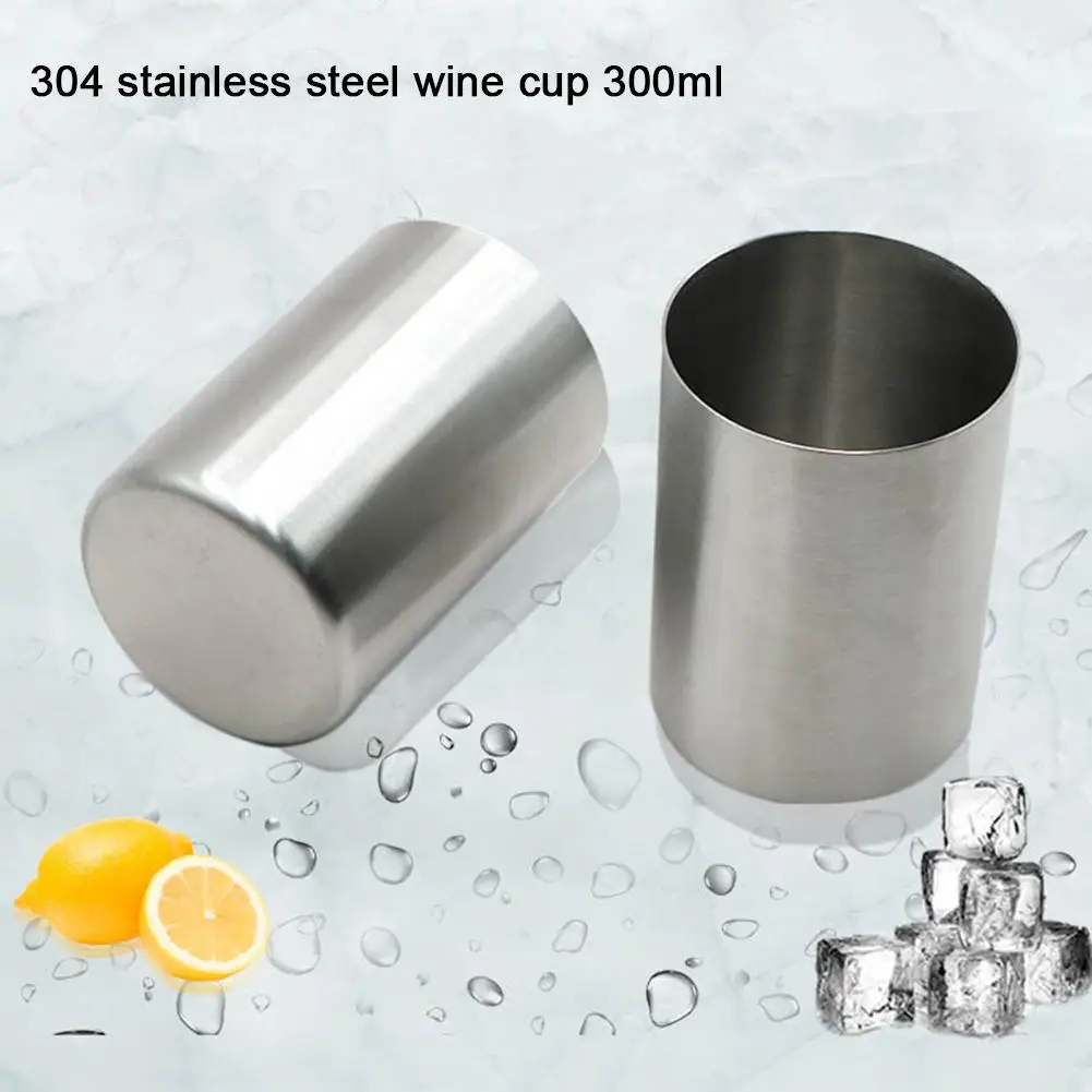 

300ml Cup 304 Stainless Steel Home Travel Shiny Beer Water Juice Milk-Tea Mug