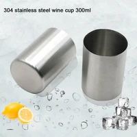 300ml cup 304 stainless steel home travel shiny beer water juice milk tea mug