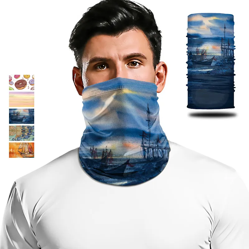 MINKANAK 2020 Новый Популярный волшебный шейный шарф бесшовный унисекс слюнявчик для