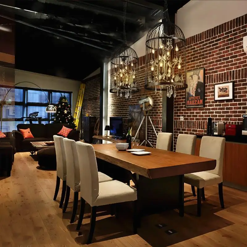 Деревенский из нержавеющей стали металлический для хранения клетка птиц дизайн