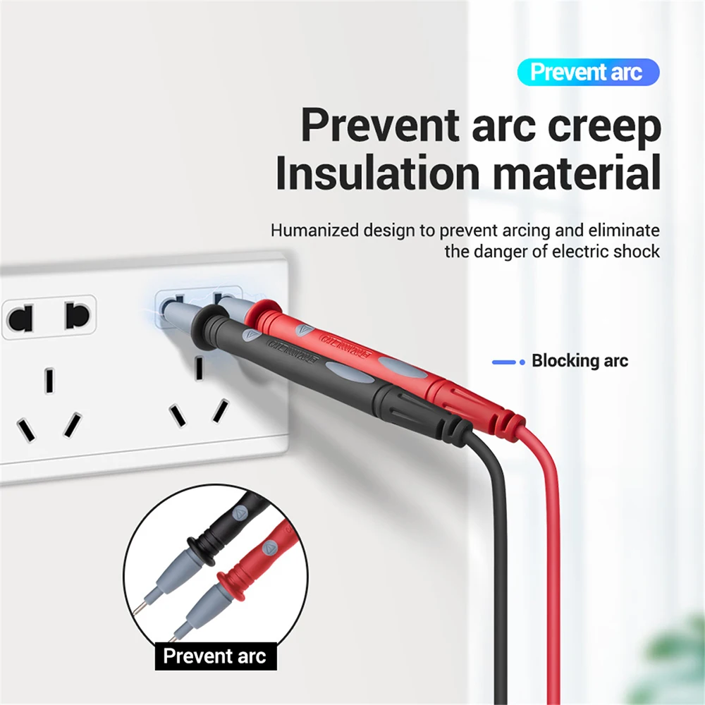 Универсальный щуп для мультиметра 1000 В 20 А с силиконовым проводом | Инструменты