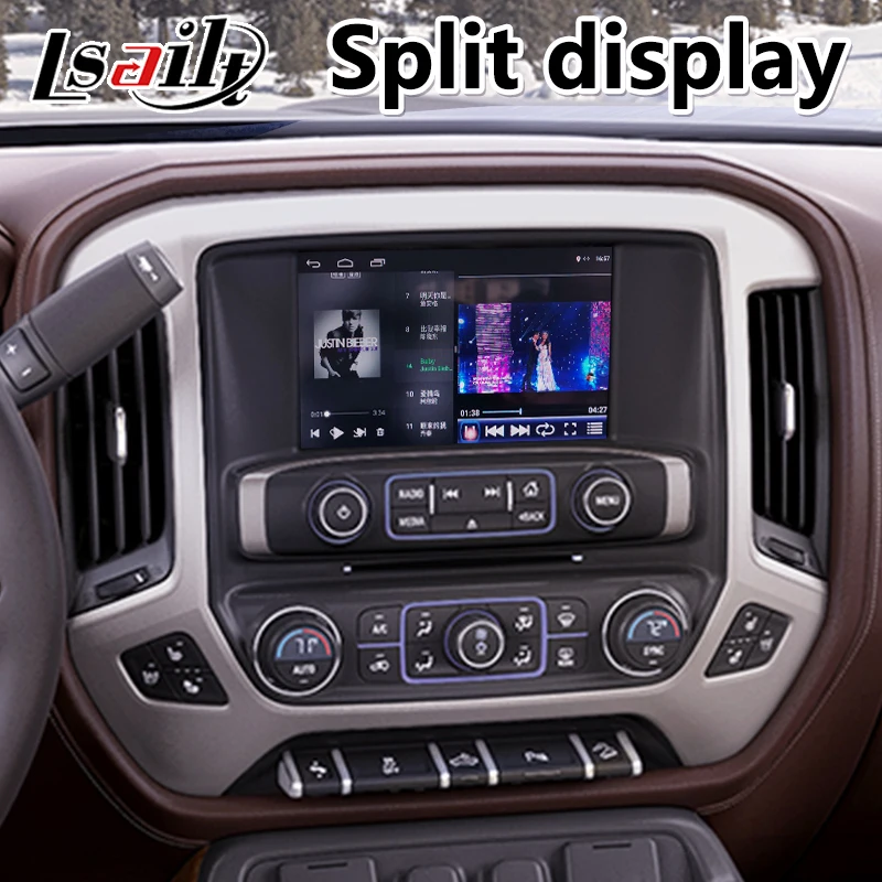 Lsailt Android навигационный интерфейс для Chevrolet Silverado Mylink System 2014 2019 с Waze Google auto carplay|GPS