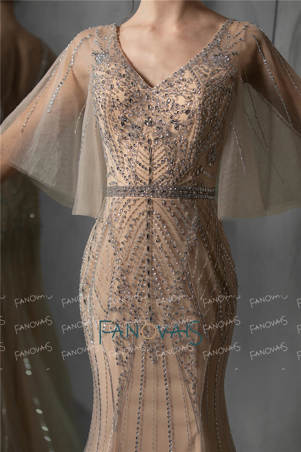 Элегантные вечерние платья Русалочки 2020 вечернее платье ручной работы с бисером