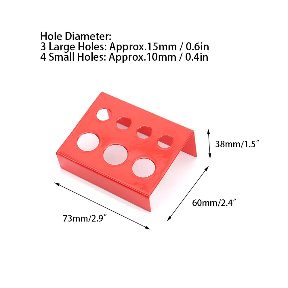 

4pcs 7 Holes Pigment Container Stand Tattoo Ink Cup Holder Tattoo Accessories Durable Portable Tattoo Color Cup Holder Tool