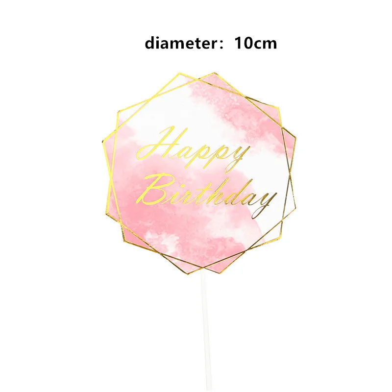 5 шт. розовые золотые бабочки топперы для торта на день рождения Топпер капкейка