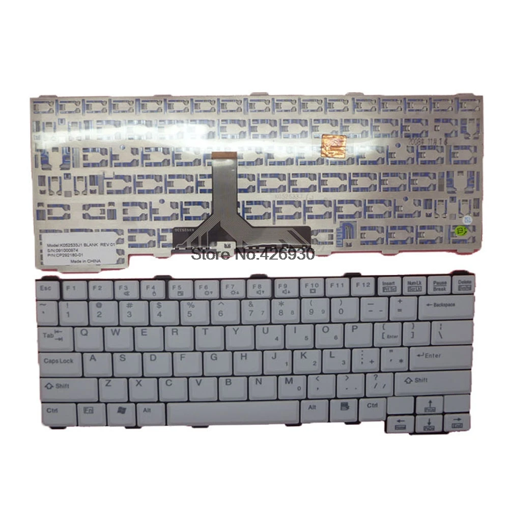 США клавиатура для ноутбука Fujitsu LifeBook B8230 B6230 K052533J1 CP292180 01 английский белый