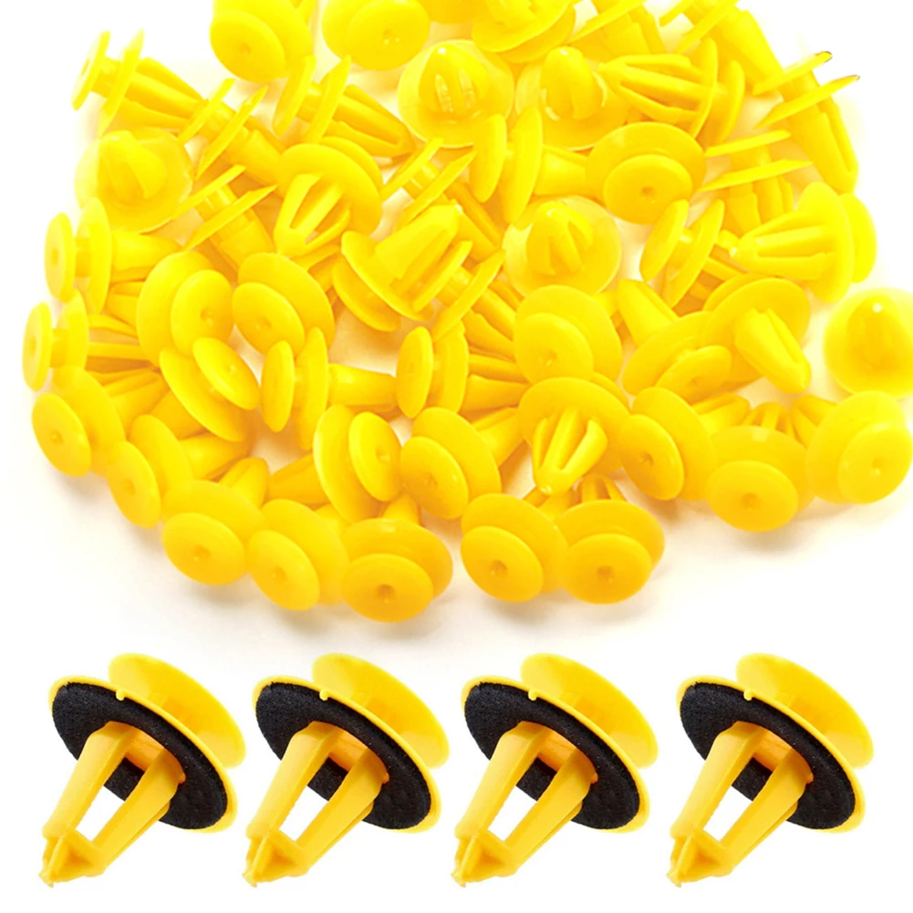 

50x Auto Door Trim Panels Fastener Clips Car Plastic Fixed Clip for Lada Kalina Granta Priora Lada Niva Largus Samara 2110