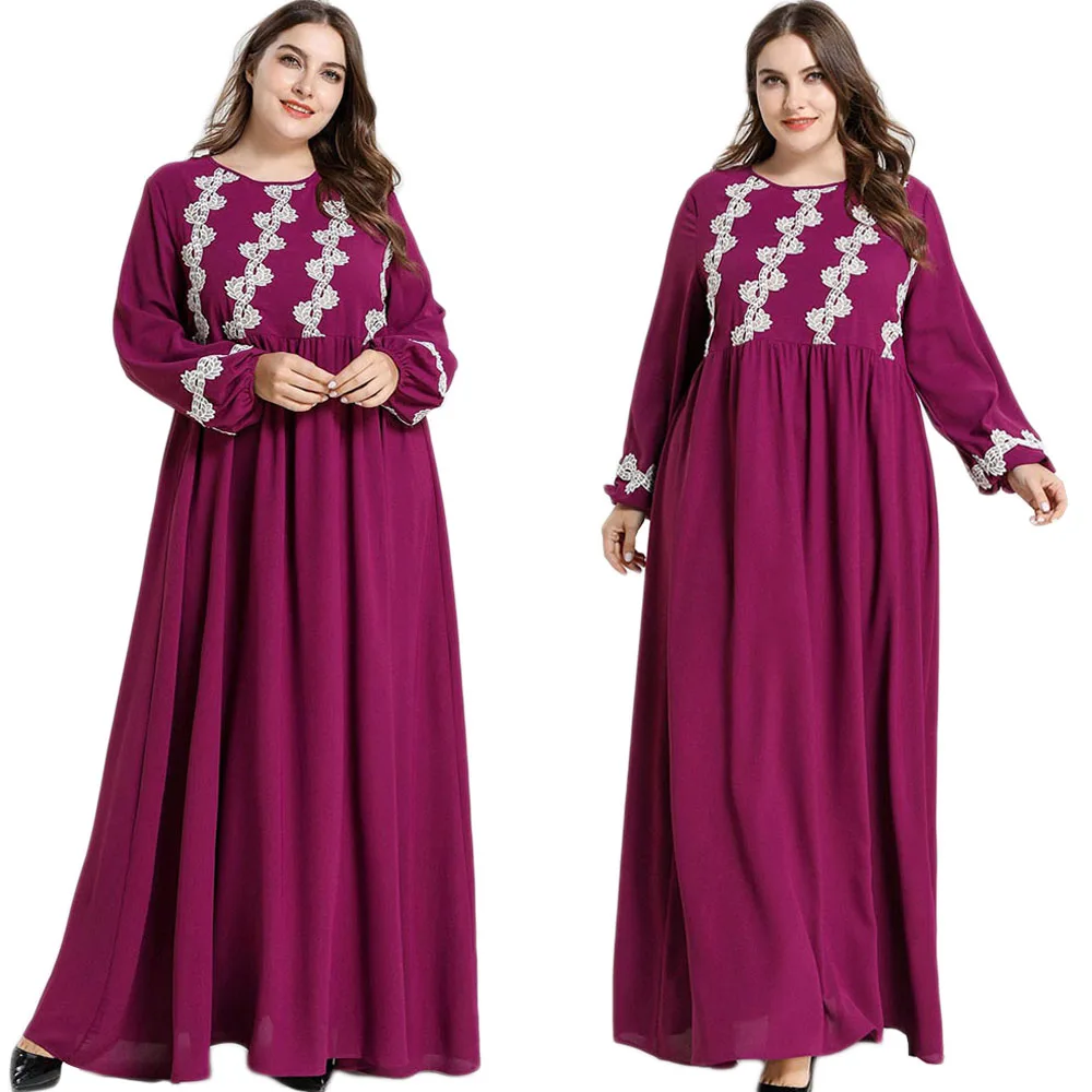 

Размера плюс висячий мусульманский абайя повседневное длинное платье арабский турецкий для женщин с вышивкой на Ближнем Востоке, свободны...