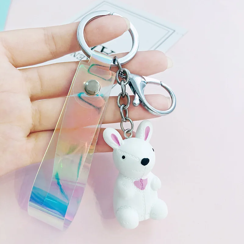 2019 South Korea cute bear dinosaur doll keychain car pendant student bag key chain ornaments creative gifts | Украшения и
