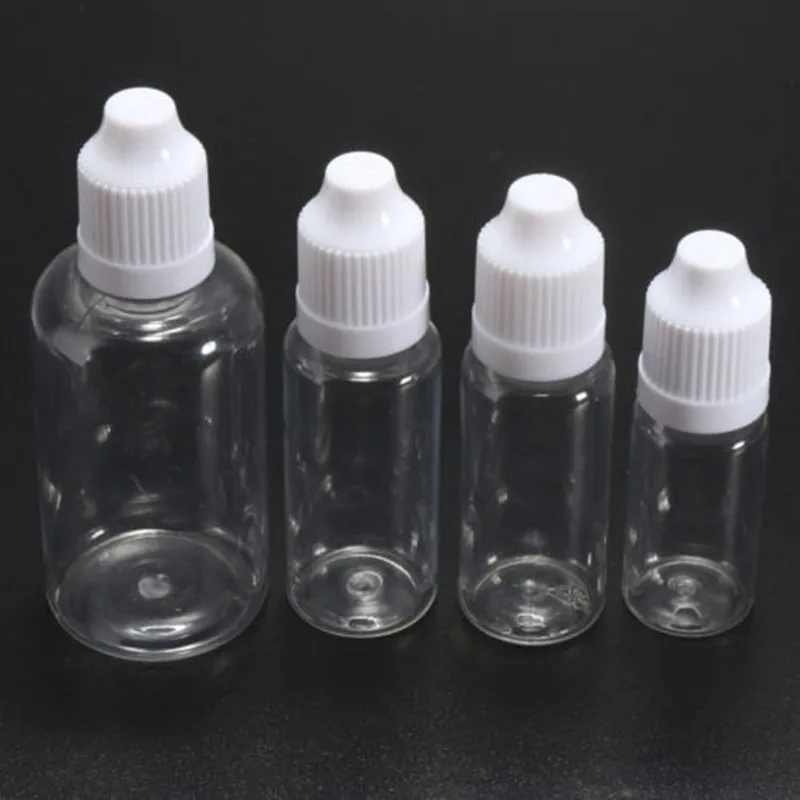5 шт. 15 мл чистый флакон капельница пустые пластиковые бутылки с безопасной для