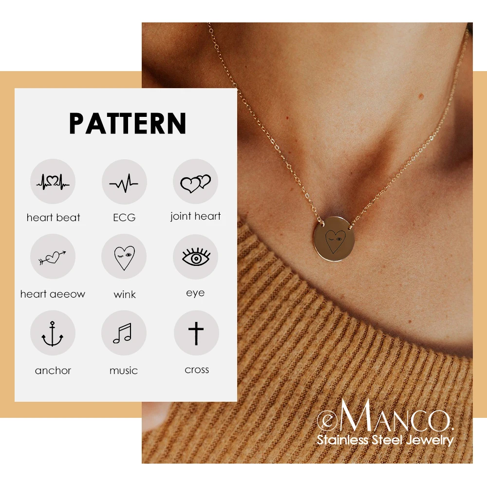 Женское Ожерелье чокер eManco с гравировкой в виде короны Трендовое