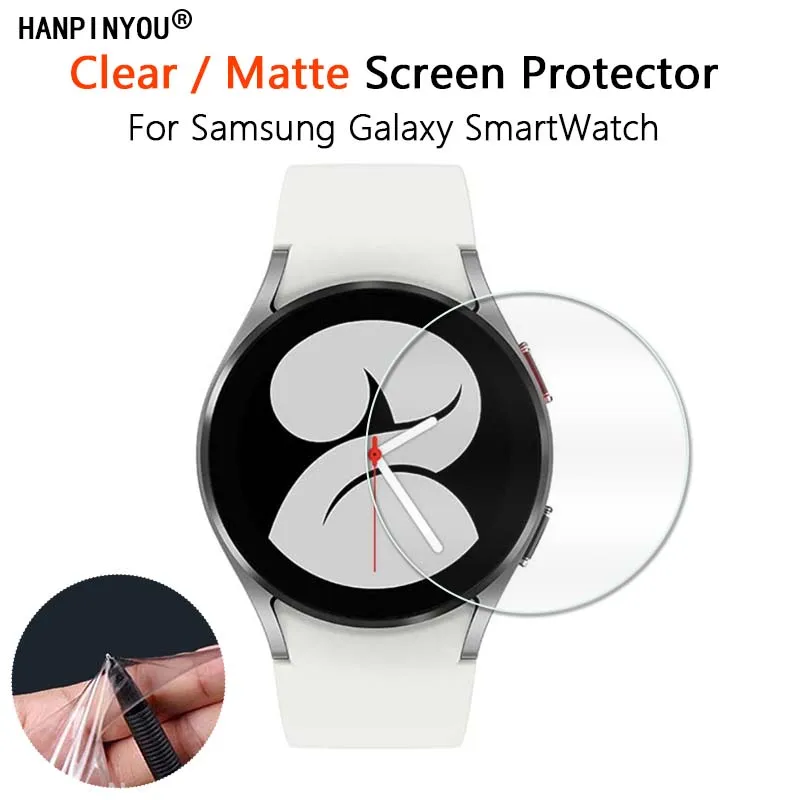 for samsung galaxy watch 4 3 watch3 watch4 classic 42mm 46mm 40mm 44mm ultra clear matte screen protector soft film not glass free global shipping