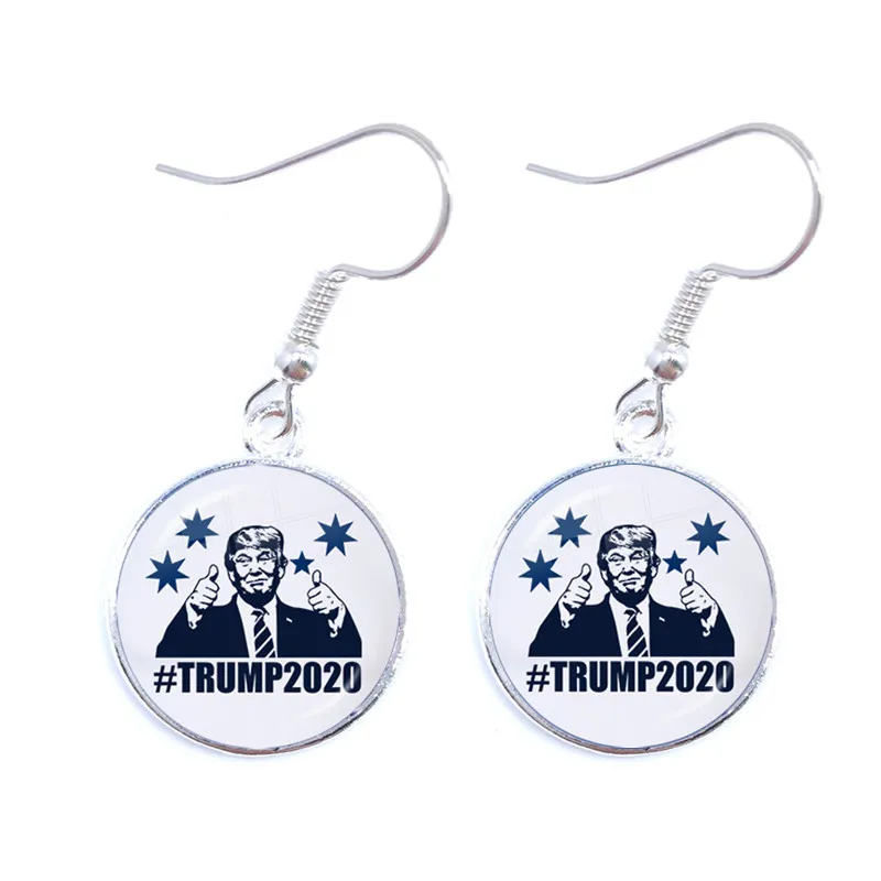 Серьги с изображением Трампа 2020 коллекция выборов США 16 мм серьги подвески