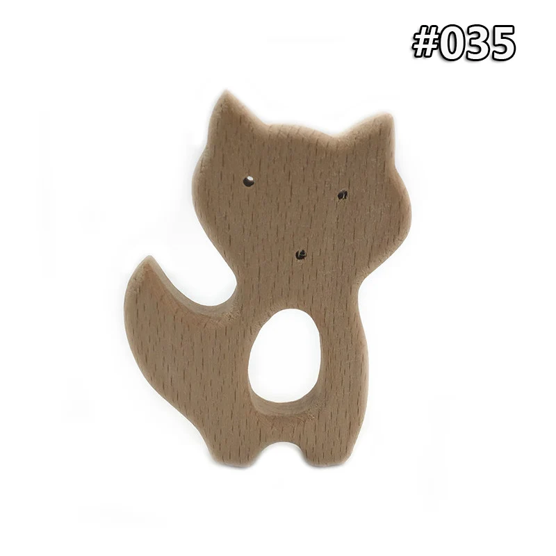 Wood Teether -035 Детское дерево Прорезыватель еды деревянное ожерелье Черепаха коала Кит Форма черепаха безопасные игрушки Сертификация новорожденный деревянный Прорезыватель - Цвет: Wood Teether -035