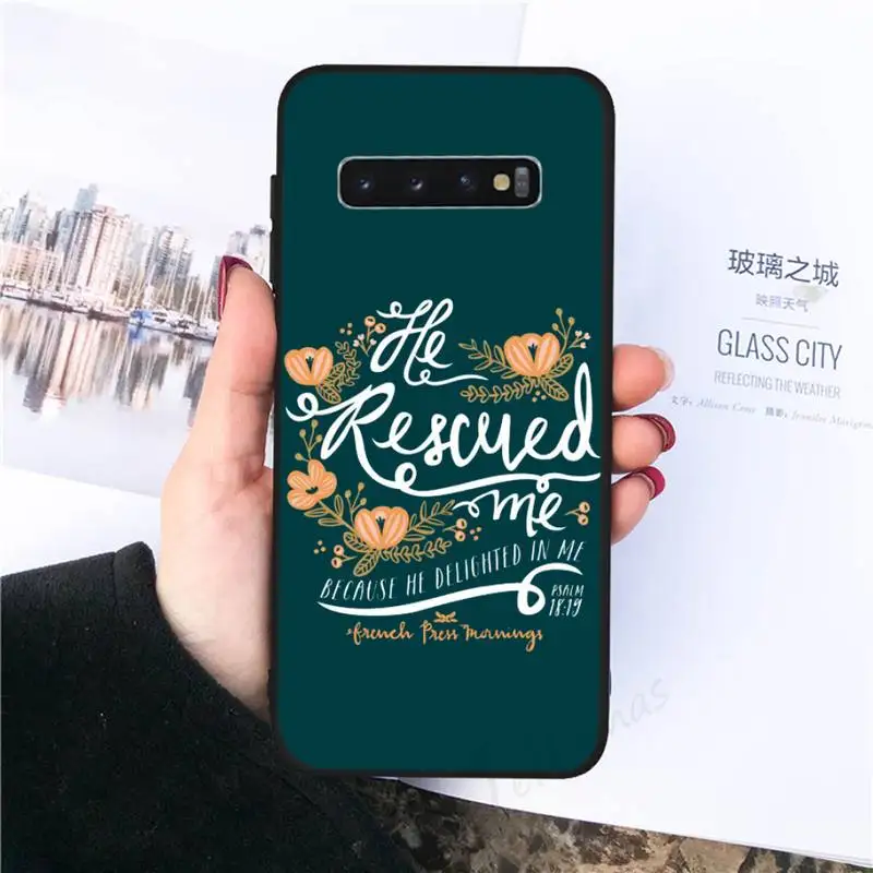 

Positive Good Vibe Only Love Trust Quote Phone Case For Samsung galaxy S 7 8 9 10 20 edge A 6 10 20 30 50 51 70 note 10 plus