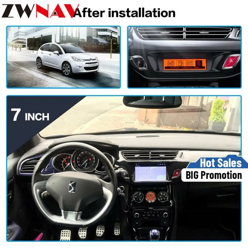 DSP Carplay Android 10 плеер GPS экран для Citroen C3 DS3 2010 2011 2012 2013 2014 2015 2016 автомобильное радио