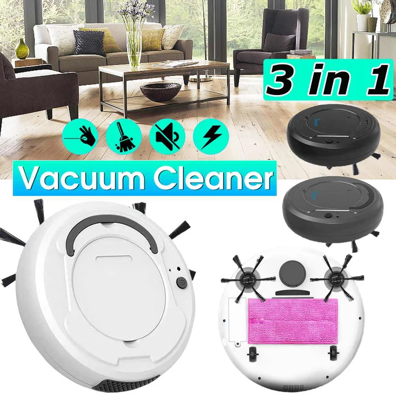 3-In-1 Automatic Robot Smart Wireless Sweeping Vacuum Cleaner Dry Wet Cleaning Machine Charging Intelligent | Дом и сад
