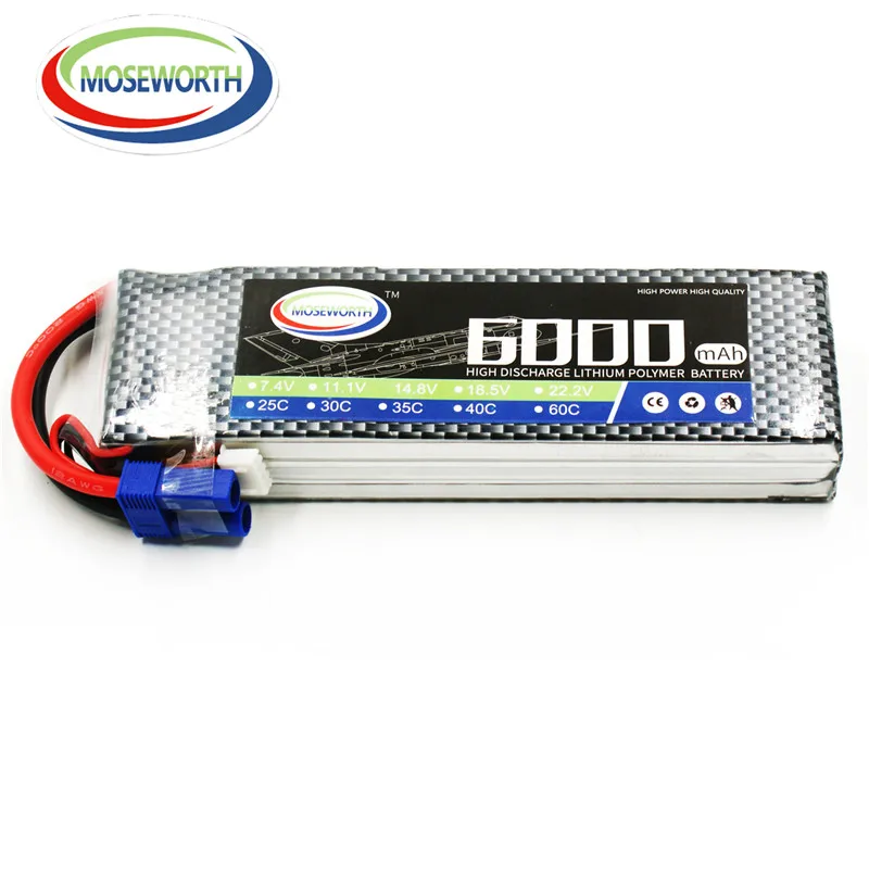 Новые батареи 3S 11 1 V 6000 мА/ч 30C 40C 60C RC игрушки LiPo Батарея для радиоуправляемый