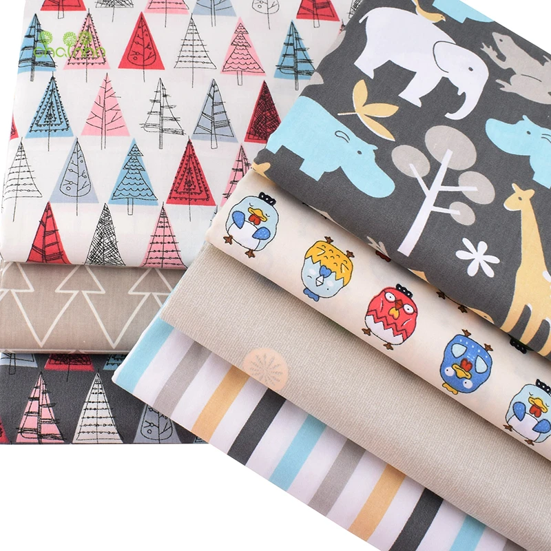 Chainho новая серия с героями мультфильмов 7 шт./лот хлопковая ткань из саржевого